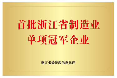 喜報(bào)！首批浙江省制造業(yè)單項(xiàng)冠軍企業(yè)！